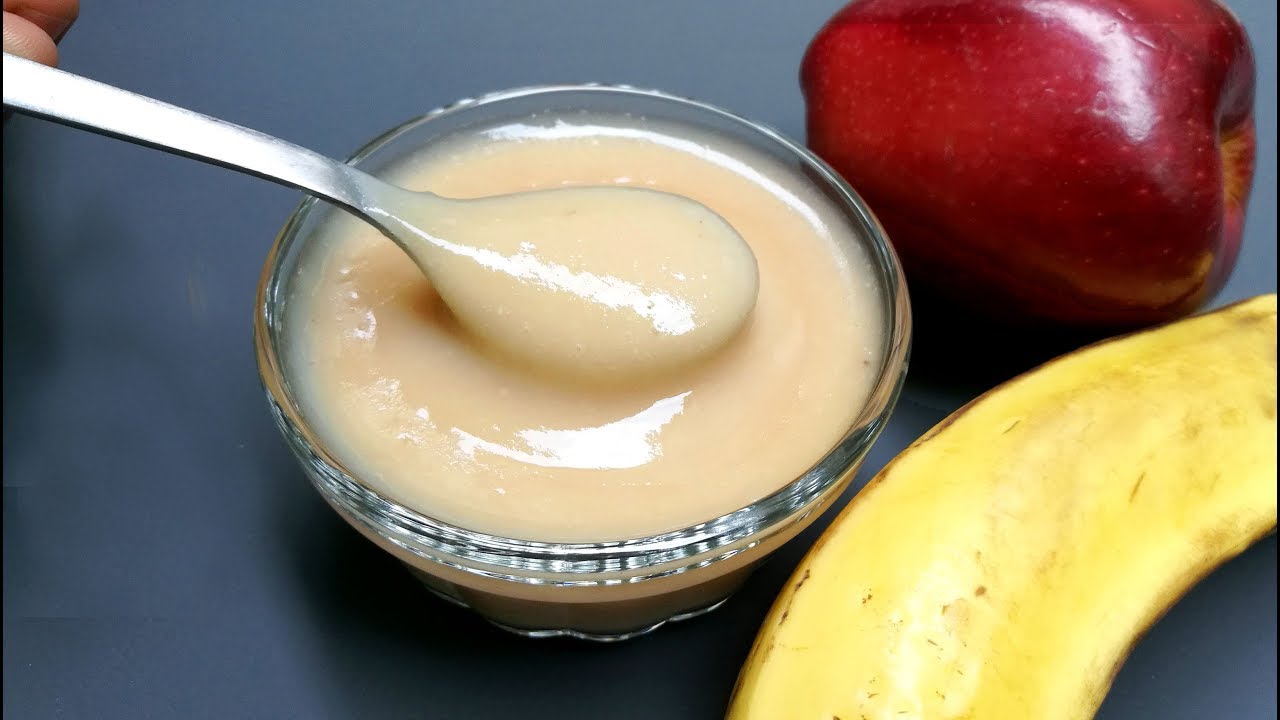 Banana, Apples, and Peaches baby Food Ideas