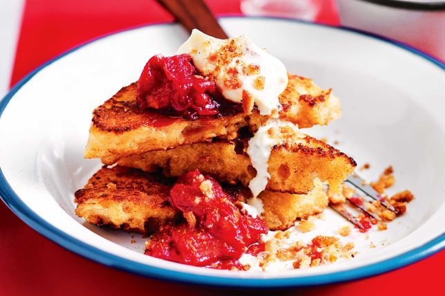 French Toast Combined With Cinnamon Sugar Pnagrattato