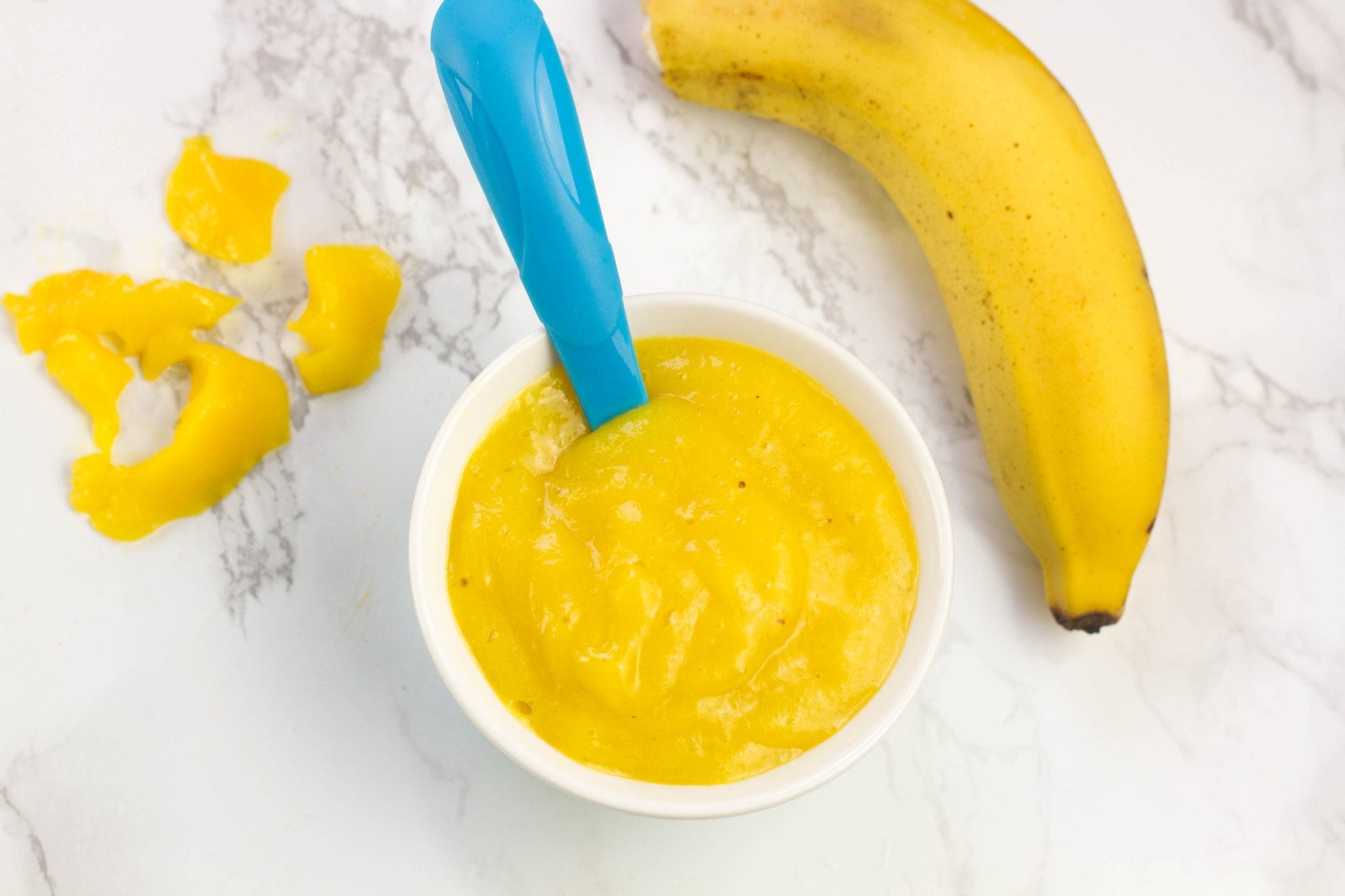 Mango and Banana Puree