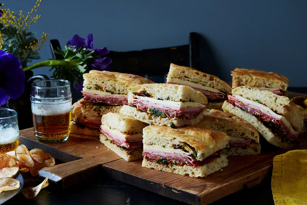 Slab Muffuletta Mardi Gras Food Recipe