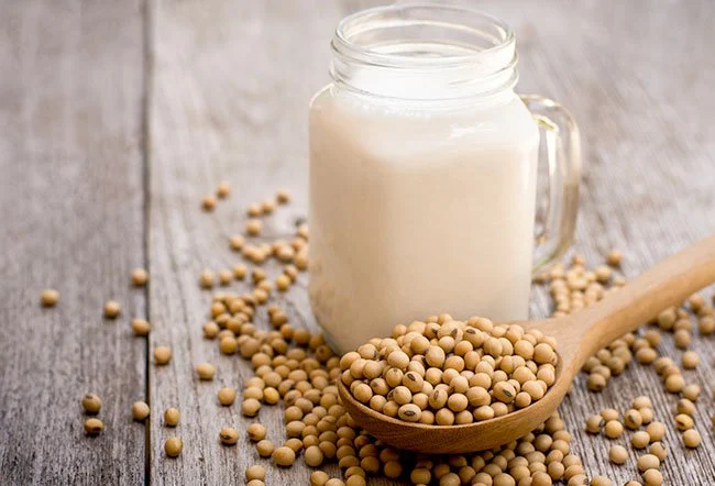 soya milk and soyabean