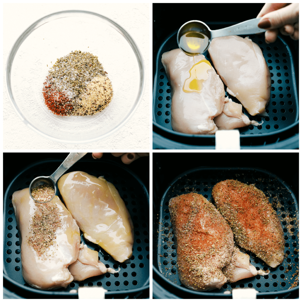 steps to follow for air fryer chicken