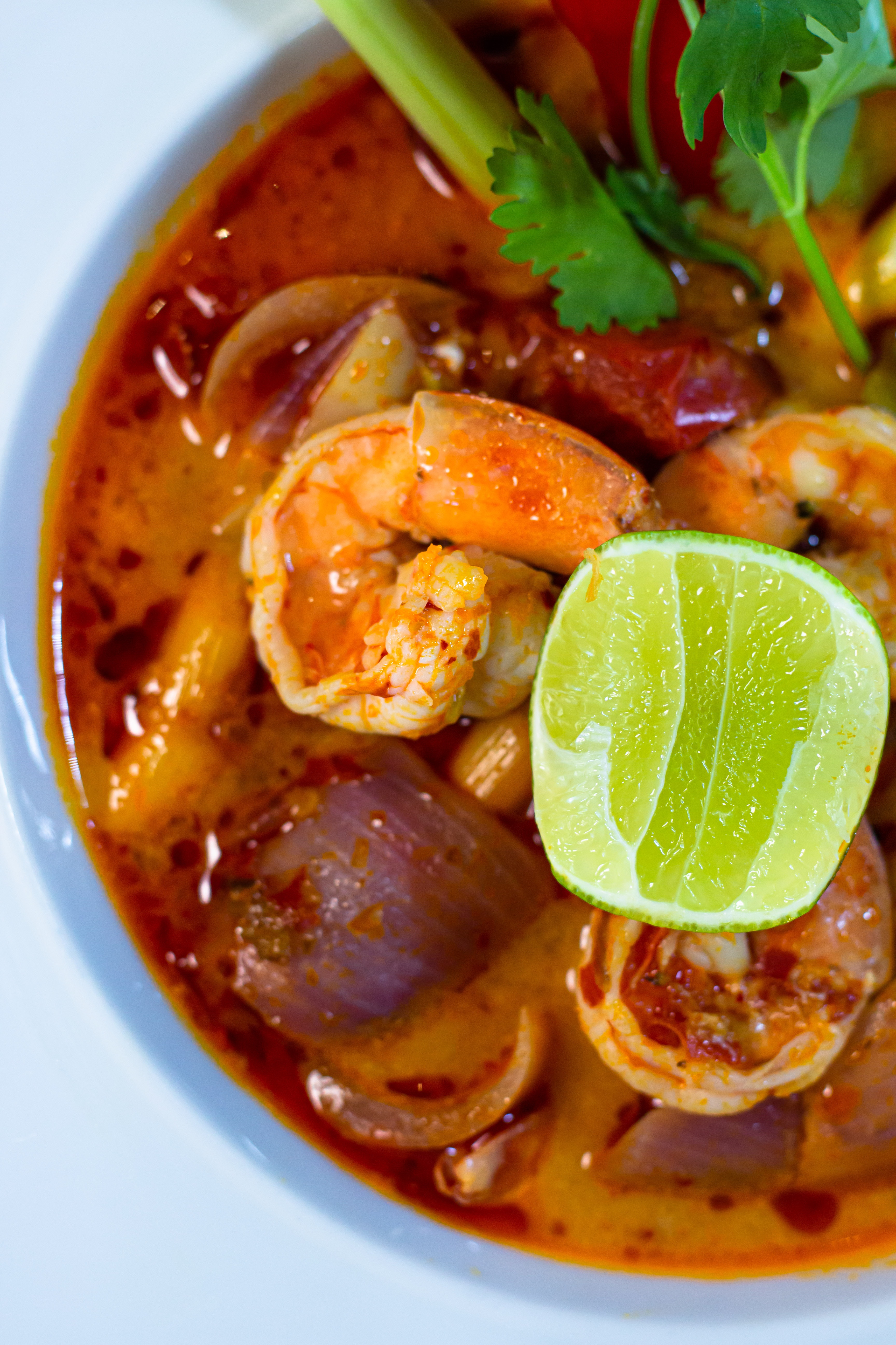 Thai prawn curry