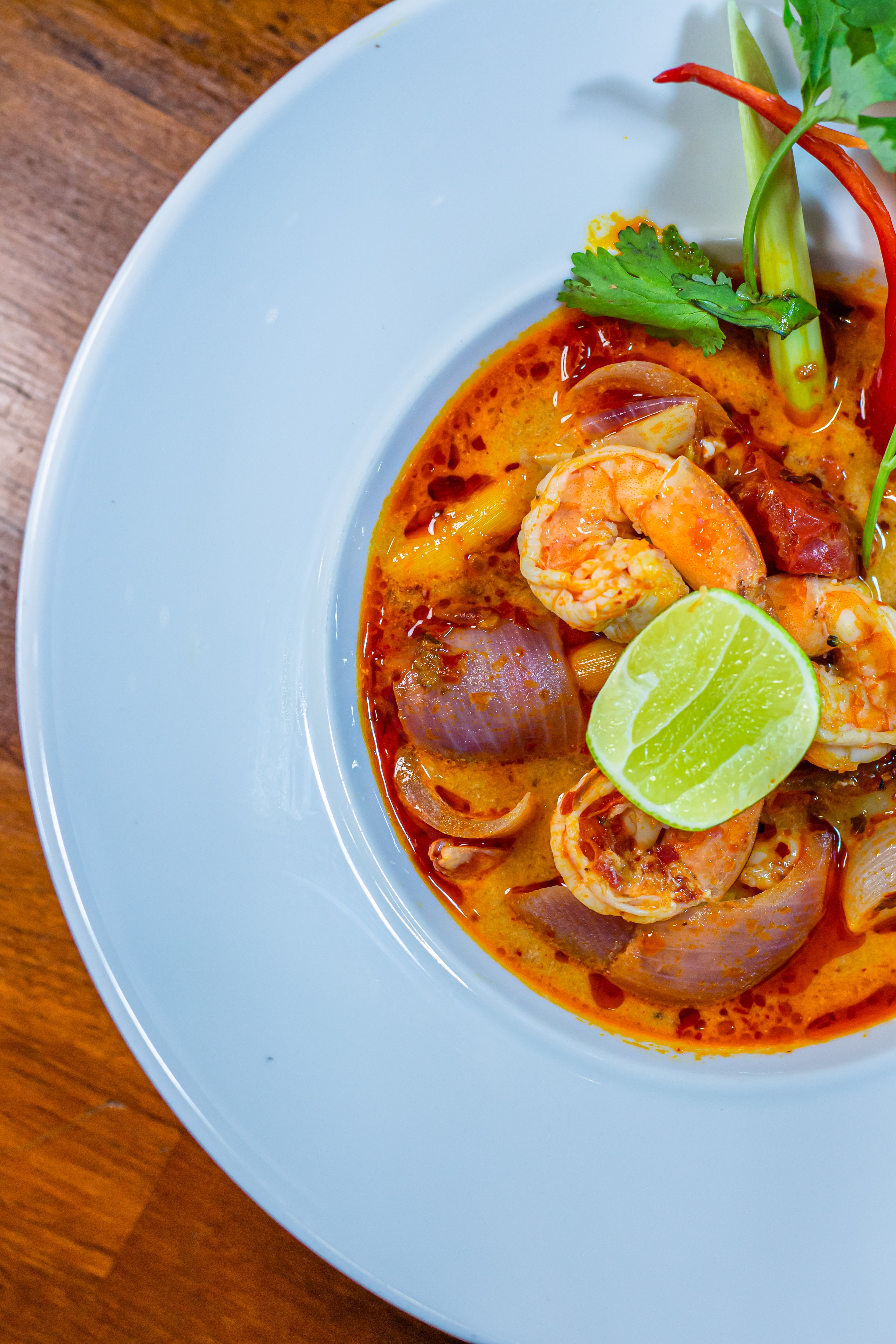 Thai prawn curry