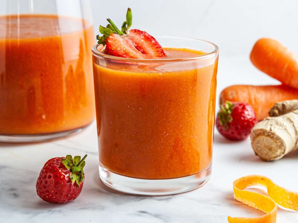 healthy carrot smoothie