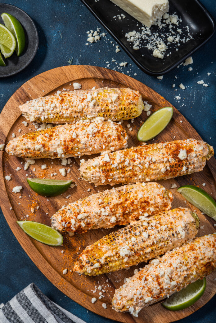 chile and lime elotes