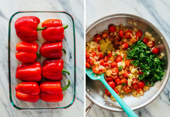 vegetable stuffed peppers