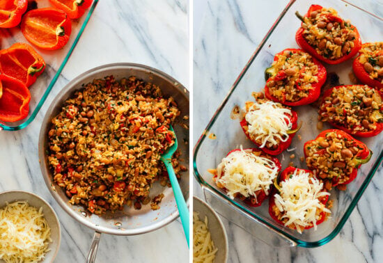 vegetable stuffed peppers