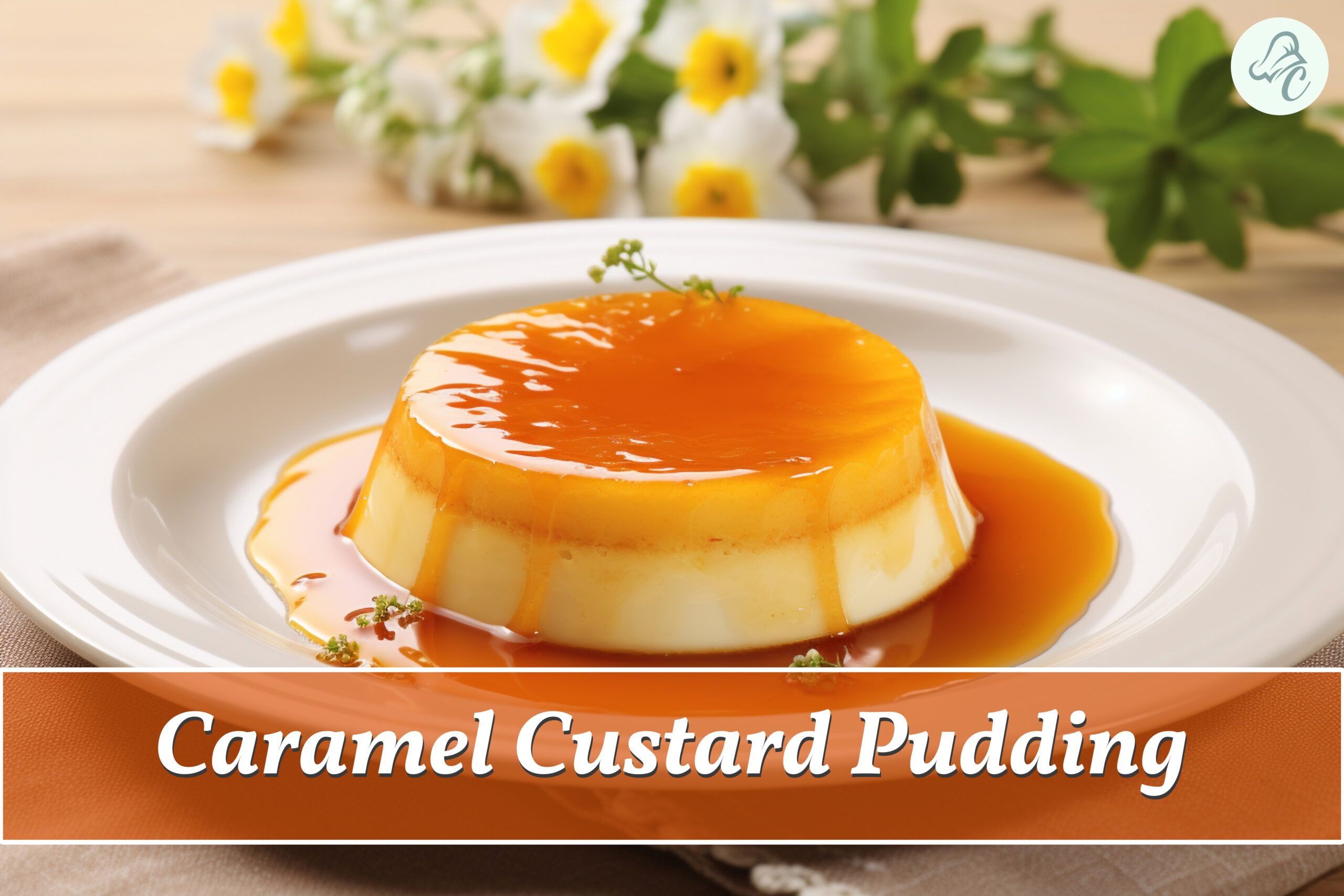 caramel custard pudding