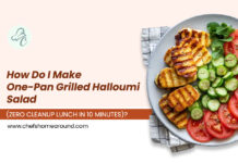 How Do I Make One-Pan Grilled Halloumi Salad (Zero Cleanup Lunch in 10 Minutes)? How Do I Make One Pan Grilled Halloumi Salad (Zero Cleanup Lunch In 10 Minutes) By Chefs Home Around