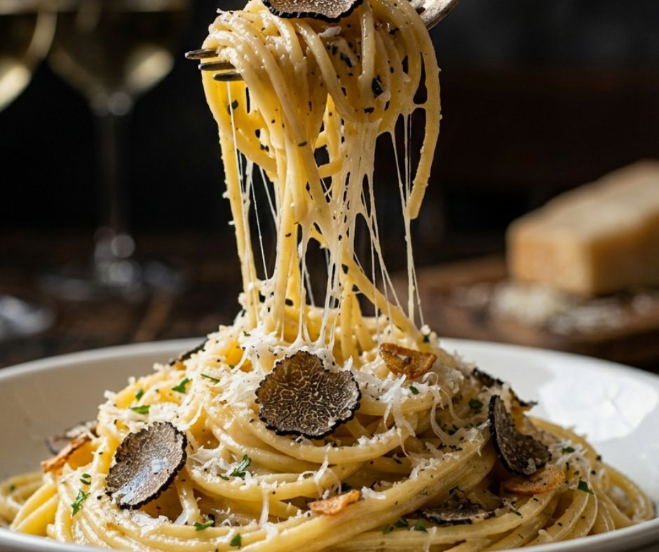 Italian Gourmet Pasta Recipe-Truffle Parmesan Garlic Butter Pasta- Easy To Cook in Just 30 Minutes)